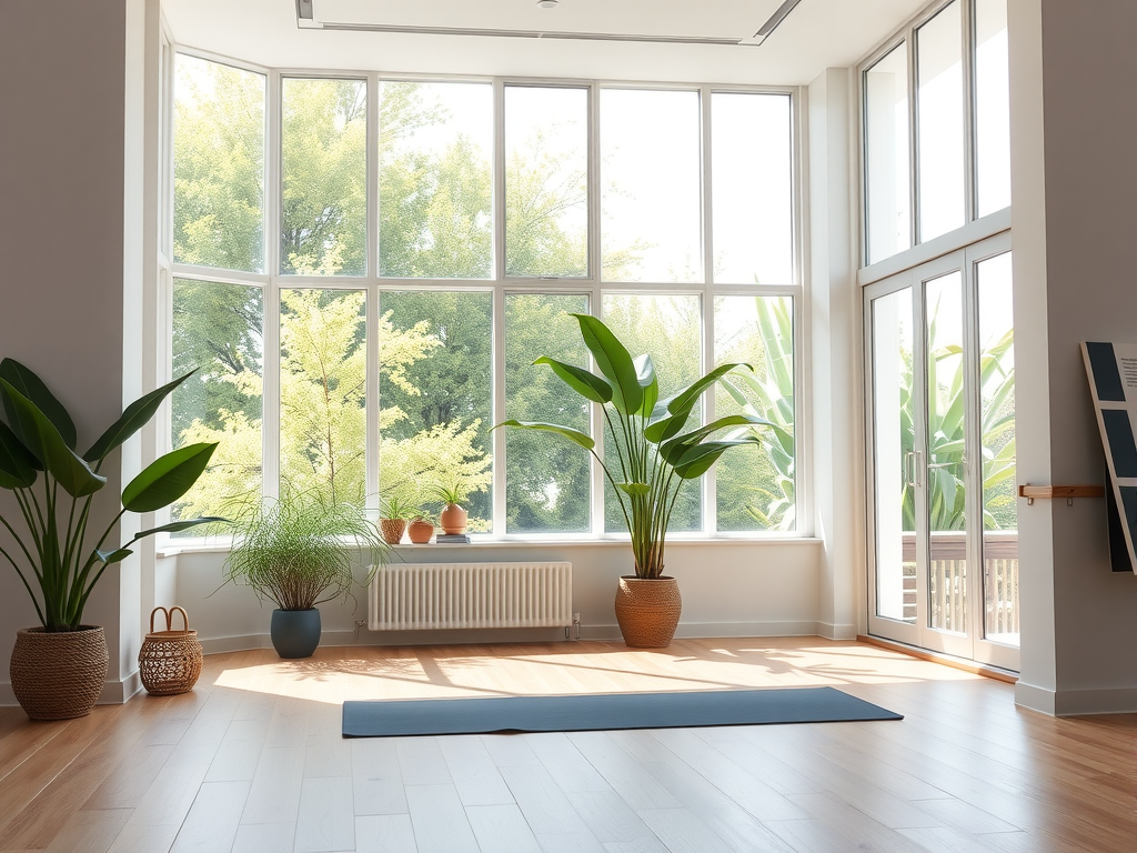 ヨガスタジオSORAの内観