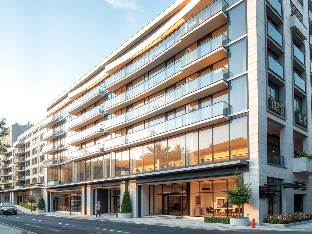 モダンなマンション外観